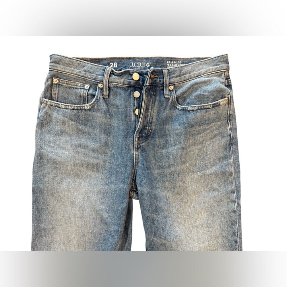 J Crew Mid-Rise Slouchy Distressed Jean in 1984 Slouchy Size 28 - Picture 4 of 10